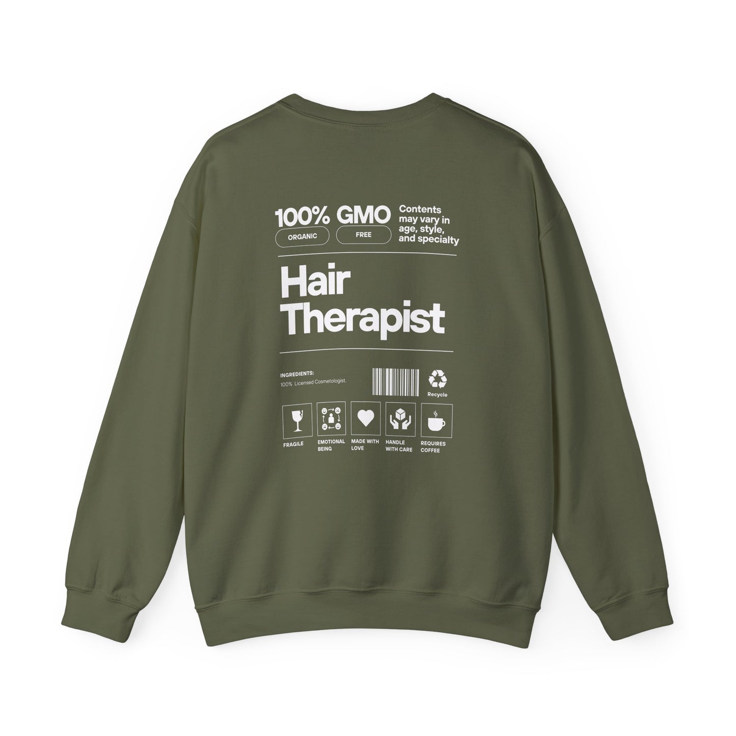 100% Hair Therapist- Unisex Crewneck