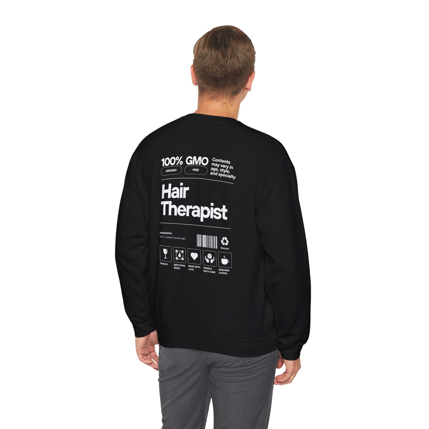 100% Hair Therapist- Unisex Crewneck