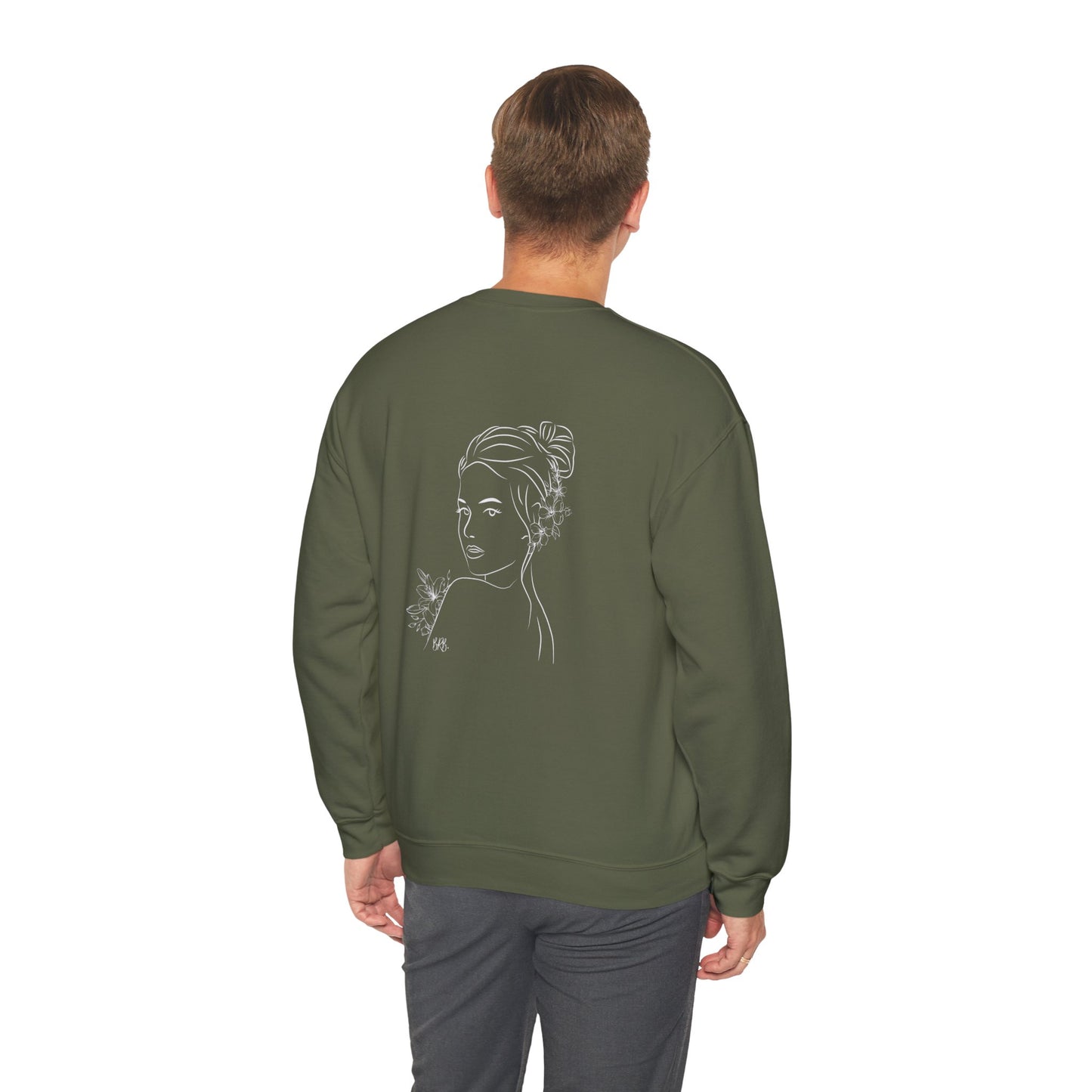 Line Drawing Graphic- Unisex Crewneck