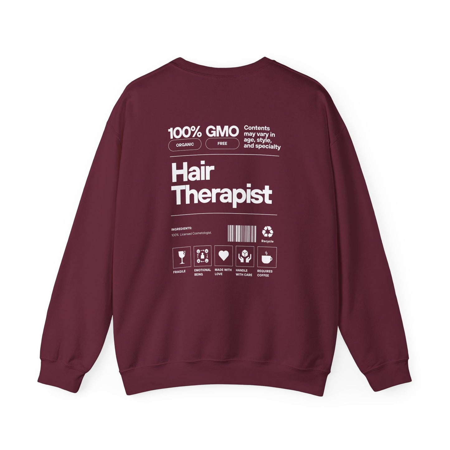 100% Hair Therapist- Unisex Crewneck